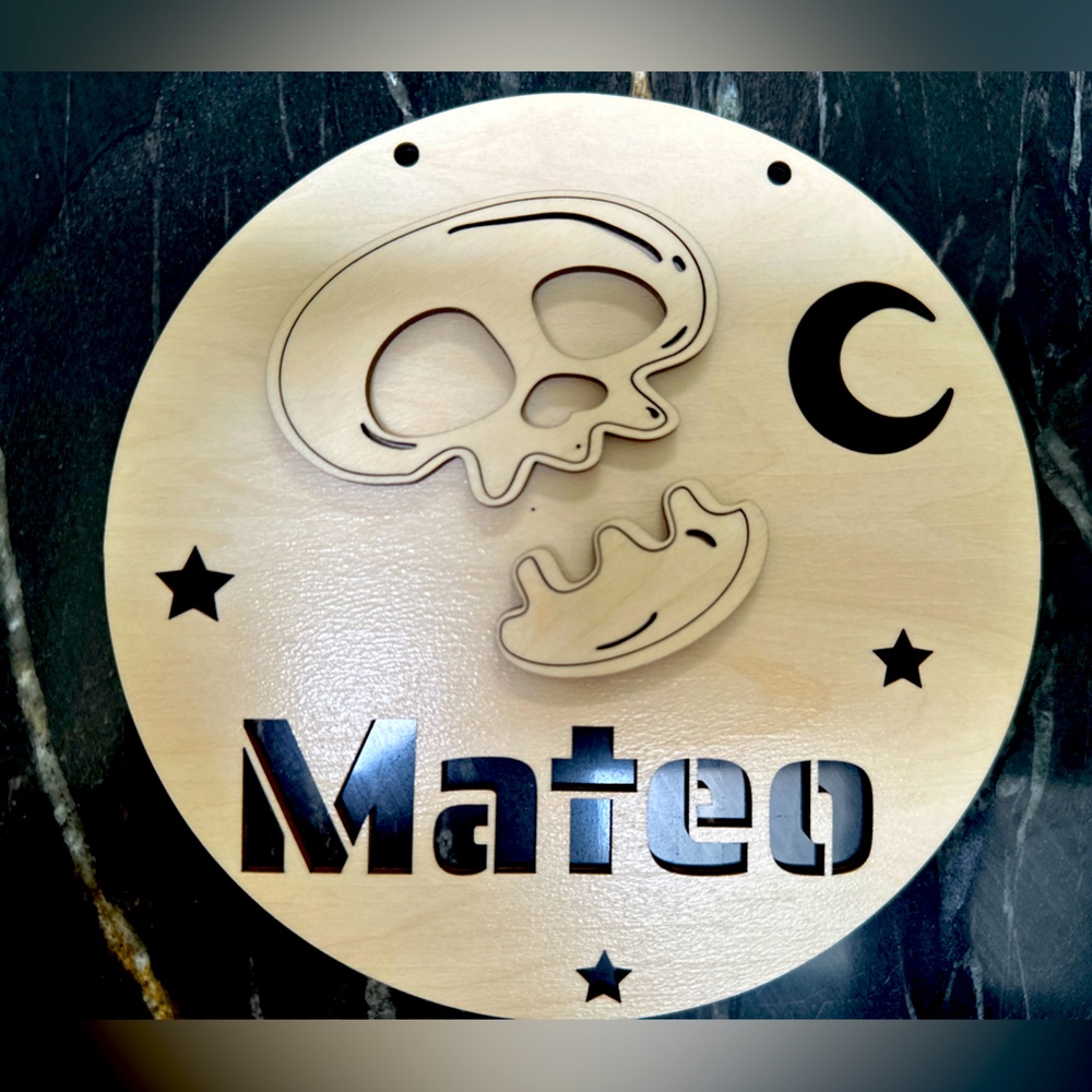 Personalize Kids Door hang sign.